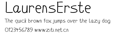 LaurensErste.ttf字體轉換器圖片