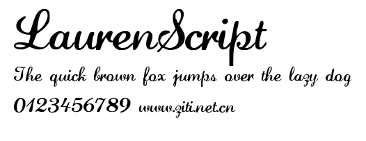 LaurenScript.ttf字體轉換器圖片