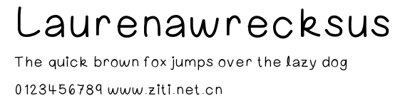 Laurenawrecksus.ttf字體轉換器圖片
