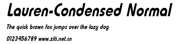 Lauren-Condensed Normal.ttf字體轉換器圖片