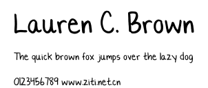 Lauren C. Brown.ttf字體轉換器圖片