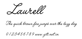 Laurell.ttf字體轉換器圖片