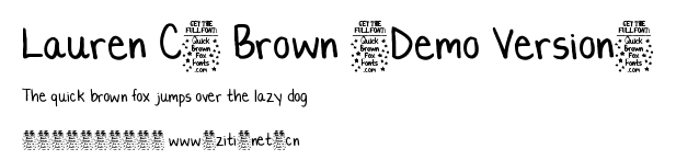 Lauren C. Brown (Demo Version).ttf字體轉換器圖片