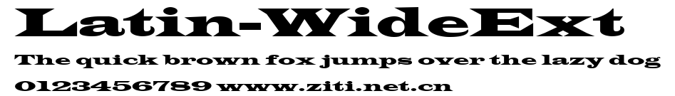 Latin-WideExt.ttf字體轉換器圖片