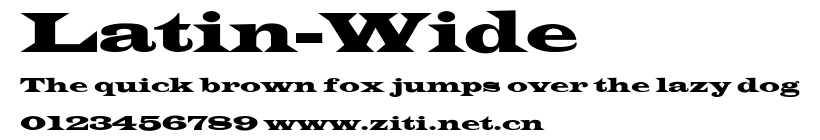Latin-Wide.ttf字體轉換器圖片