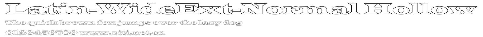 Latin-WideExt-Normal Hollow.ttf字體轉換器圖片