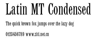 Latin MT Condensed.ttf字體轉換器圖片