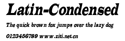 Latin-Condensed.ttf字體轉換器圖片
