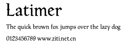 Latimer.ttf字體轉換器圖片