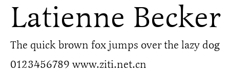 Latienne Becker.ttf字體轉換器圖片