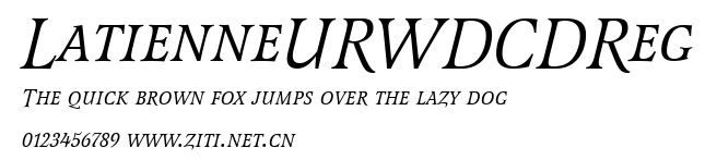 LatienneURWDCDReg.ttf字體轉換器圖片
