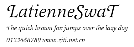 LatienneSwaT.ttf字體轉換器圖片