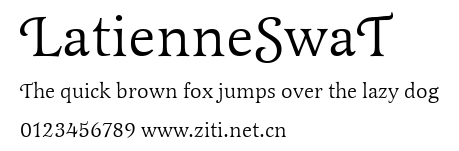 LatienneSwaT.ttf字體轉換器圖片