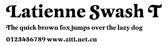 Latienne Swash T.ttf字體轉換器圖片
