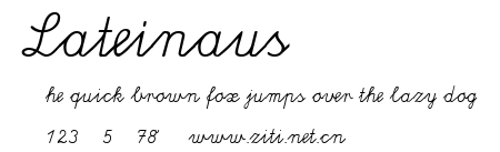 Lateinaus.ttf字體轉換器圖片
