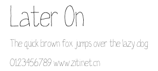 Later On.ttf字體轉換器圖片