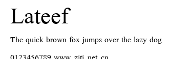 Lateef.ttf字體轉換器圖片