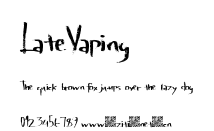 LateVaping.ttf字體轉換器圖片