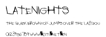 LateNights.ttf字體轉換器圖片