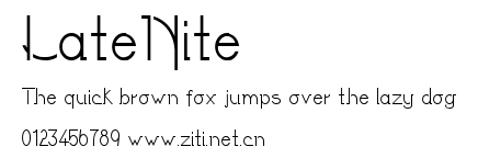 LateNite.ttf字體轉換器圖片