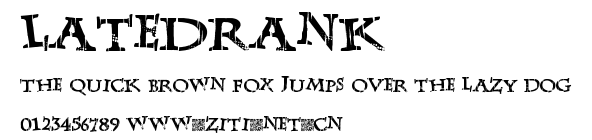 LateDrank.ttf字體轉換器圖片