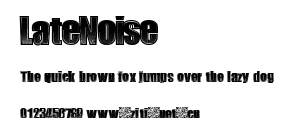LateNoise.ttf字體轉換器圖片