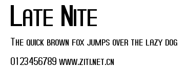 Late Nite.ttf字體轉換器圖片