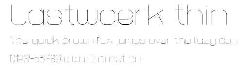 Lastwaerk thin.ttf字體轉換器圖片