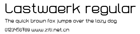 Lastwaerk regular.ttf字體轉換器圖片