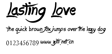 Lasting Love.ttf字體轉換器圖片