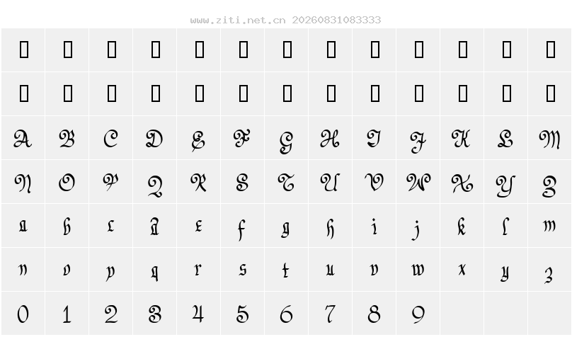 字符映射圖