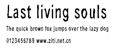 Last living souls.ttf字體轉換器圖片