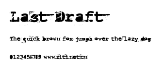 Last Draft.otf字體轉換器圖片