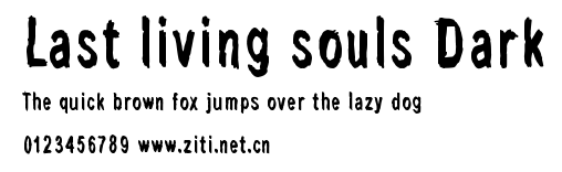 Last living souls Dark.ttf字體轉換器圖片