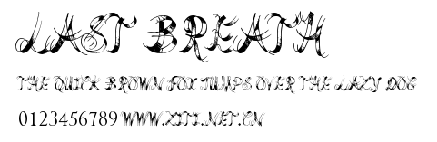 Last Breath.ttf字體轉換器圖片