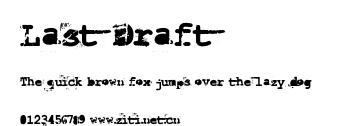 Last Draft.ttf字體轉換器圖片