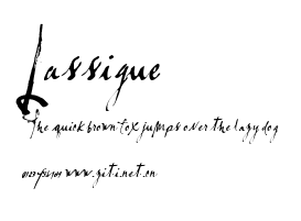 Lassigue.ttf字體轉換器圖片