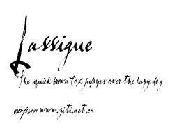 Lassigue.ttf字體轉換器圖片