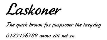 Laskoner.ttf字體轉換器圖片