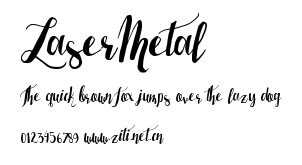 LaserMetal.ttf字體轉換器圖片