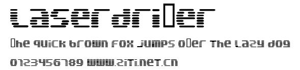 Laserdri￿er.ttf字體轉換器圖片