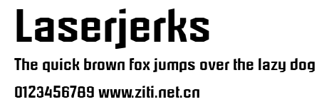 Laserjerks.ttf字體轉換器圖片