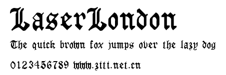 LaserLondon.ttf字體轉換器圖片