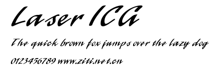 Laser ICG.ttf字體轉換器圖片