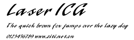 Laser ICG.ttf字體轉換器圖片