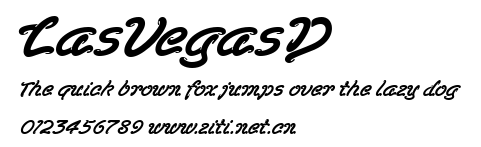 LasVegasD.ttf字體轉換器圖片