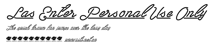 Las Enter Personal Use Only.ttf字體轉換器圖片