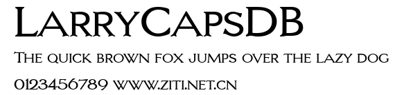 LarryCapsDB.ttf字體轉換器圖片