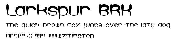 Larkspur BRK.ttf字體轉換器圖片