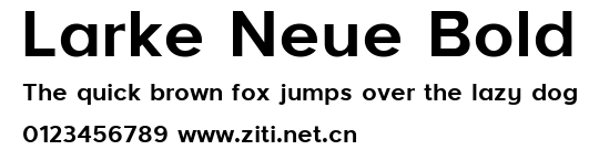 Larke Neue Bold.ttf字體轉換器圖片